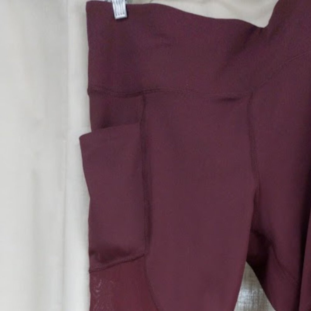 Cranberry Member's Mark Compression Ankle Leggings Large - XL? - Picture 1 of 16
